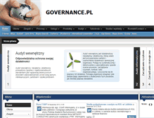 Tablet Screenshot of governance.pl
