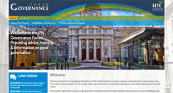 Desktop Screenshot of governance.ie
