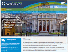 Tablet Screenshot of governance.ie